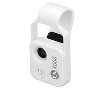Omquot Microscopio de Bolsillo para Teléfono 200X Ultraligero con Luz LED para Inspecciones de Laboratorio y Exteriores Metal 1 Unidad (Blanco)