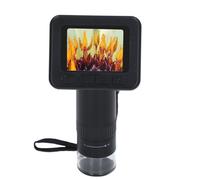 Omquot Microscopio HD 1000X, Microscopio de Mano Múltiples Idiomas USB 5V DC Pantalla IPS de 2 Pulgadas 8 LED Ajustables para Demostración de Enseñanza