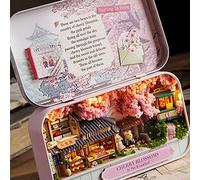 Omquot Mini Caja de Teatro Fácil de Montar, Decoración Exquisita para la Decoración del Hogar, Caja de Casa de Muñeca de Madera para Montar Sí (Q-007)