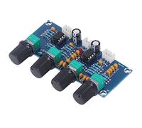 Omquot Módulo de Preamplificador de Doble Canal Placa de Tonos NE5532 para Amplificador Digital DC 12V-24V, Fácil de Instalar para Entusiastas del Audio