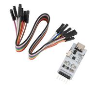 Omquot Módulo de Puerto Serie USB a TTL, Convertidor de Doble Voltaje 3,3 V 5V Tipo C a UART para XP 7 8 10