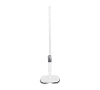 Omquot Mopa eléctrica inalámbrica potente con depósito de agua grande para limpieza en seco y húmedo, color blanco