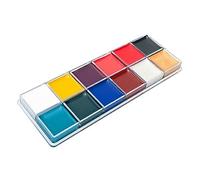 Omquot Paleta de Aceite de Pintura Corporal Facial de 12 Colores para Espectáculos Profesionales de Pintura Corporal, Segura y Fácil de Usar, Proyectos de Arte de Bricolaje, Fórmula a Base de Agua