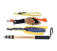 Omquot Palo telescópico para perros, 52 pulgadas de longitud ampliada para mantener activo al perro, juguete de aleación de aluminio, guía para caminar para hacer ejercicio en interiores