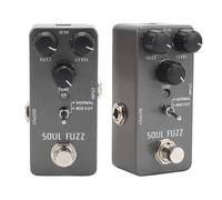 Omquot Pedal Fuzz para Guitarra Eléctrica con Control de Volumen y Tono Ajustable para Músicos, Diseño Duradero de Aleación de Aluminio