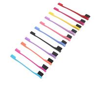 Omquot Peine de Ceja de Doble Extremo con Cerdas de Nylon Suave para Limpieza y Maquillaje, Cepillo de aseo Portátil para Ojos para Viajes, 11 Piezas