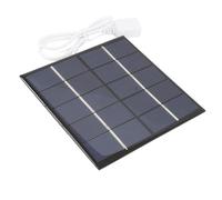 Omquot Peso Ligero Amistoso de Eco del Cargador Portátil del Panel Solar 1.2W para el Silicio Policristalino de las Actividades Al Aire Libre