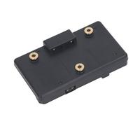 Omquot Placa Adaptadora de Batería de Montaje en V, Aleación de Aluminio Duradera, Alimentación de Cámaras, Tamaño 14x8x3cm, 1 Unidad