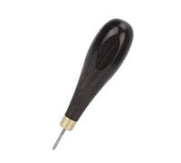 Omquot - Punzón profesional de madera de sándalo rojo, 3 mm, de rombo, para artesanía de cuero, mango de caoba, material de acero, costura y costura