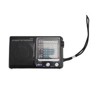 Omquot Radio Portátil Multibanda FM MW SW, Miniradio de Emergencia Portátil Multifunción para Personas Mayores con Antena