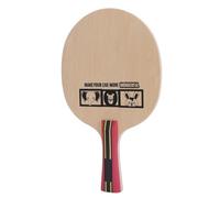 Omquot Raqueta de Tenis de Mesa de Madera Pura, Paleta de 5 Capas para Niños, Juego Interior y Exterior con Patrones de Animales (#4)