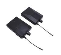 Omquot Receptor de Petaca de Frecuencia Ajustable para de Monitoreo de Oído Inalámbrico, Batería 4xAA, 3 Micrófonos, Muestreo de 48 KHz, UHF 500-999 MHz, Presentaciones en