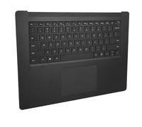 Omquot Reemplazo de Reposamanos para Computadora Portátil 3 4 5 1873 de 15 Pulgadas con Teclado Táctil para Uso Diario Hecho de Metal (Negro)