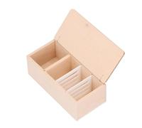 Omquot Refrigerador en Miniatura 1/12, Refrigerador de Casa de Muñecas Realista de una Sola Puerta sin Pintar para Juegos Creativos, Madera de Abedul, 5,1 X 2,5 X 2 Pulgadas
