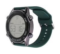 Omquot Reloj Deportivo Al Aire, de 12 24 Horas Correa Luminosa de Silicona Pantalla de Fecha Semanal WR50M Reloj Digital Resistente Al Agua para la Vida Diaria (Verde Oscuro)