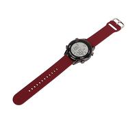 Omquot Reloj Deportivo Al Aire, de 12 24 Horas Correa Luminosa de Silicona Pantalla de Fecha Semanal WR50M Reloj Digital Resistente Al Agua para la Vida Diaria (borgoña)