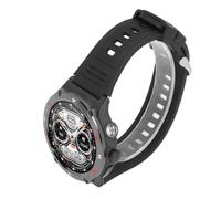 Omquot Reloj Inteligente para Hombres y Mujeres, Elegante Rastreador de Ejercicios con Pantalla Táctil y Conectividad Bluetooth para Deportes Al Aire Libre (Negro)