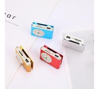 Omquot Reproductor de MP3 con Clamp/Holder, Mini Reproductor de MP3 Elegante Recargable USB2.0 para Hombres y Mujeres para Oficina (a)