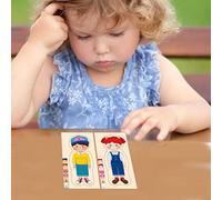 Omquot Rompecabezas de madera para cuerpo humano, estructura educativa duradera, rompecabezas de anatomía para aprender a jugar, 1 juego de herramientas de enseñanza para la conciencia de órganos