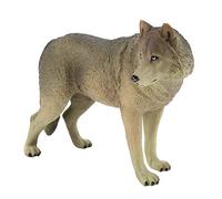Omquot Simulación de Animales Salvajes, Modelo Realista, Figura Decorativa, Adorno para Niños o Coleccionistas (M-604 Lobo Macho Azul Grande)