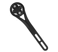 Omquot Soporte para ordenador de bicicleta de aleación de aluminio de alta resistencia para Bryton Wahoo - Soporte de extensión estable para montar en bicicleta, color negro, 5,6 pulgadas, 55 g, clip