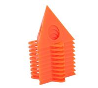 Omquot Soporte Piramidal para Pintor, Soporte Resistente, Triangular, Mejora la Eficiencia para Estudio de Arte, ABS Naranja