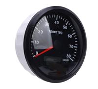Omquot Tacómetro de 4.331 in, 4-3/8 Pulgadas, 8000 RPM con Retroiluminación de 7 Colores para Barco, Camión, Coche, Yate, Diseño Antivibración, Medidor Universal de RPM para Varios Motores, Fácil