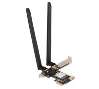Omquot Tarjeta PCIe X1 WiFi 7, Tarjeta Adaptadora de Red Inalámbrica para PC Plug and Play 2,4G 5G 6G BE200NGW de Alta Velocidad para 10 11 para Computadora