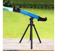 Omquot Telescopio Educativo Monocular Espacial Juguete Astronómico para Niños con Trípode, Oculares Portátiles para Principiantes 20X 40X 60X ángulo Ajustable, Material ABS Resistente, Regalo para