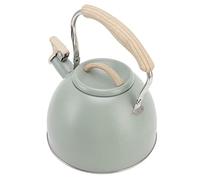 Omquot Tetera Silbante Moderna de Fondo Plano de Acero Inoxidable de 3L para Cocina Casera Estufa de Inducción Eléctrica de Gas