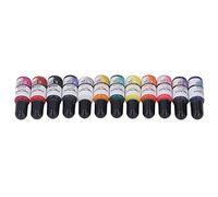 Omquot Tinte de Resina Epoxi Vibrante de 12 Colores para Cemento y Yeso, Diseño a Prueba de Fugas, Color Saturado, Botellas de 10 Ml para Entusiastas del Bricolaje