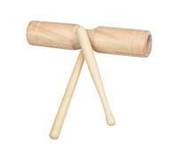 Omquot Tubo de doble sonido de madera, juguete musical educativo para niños que despiertan el interés por la música para la enseñanza escolar (pequeño cilindro de doble sonido)