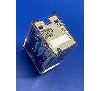 Omron reles industriales - Rele 4pdt 5a enchufe soldar led pulsador prueba