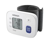 OMRON RS1 Tensiómetro de muñeca para uso doméstico o en movimiento, medidor de tensión arterial clínicamente validada, aparato de tensión arterial con manguito preformado de 13,5 a 21,5 cm