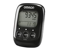 OMRON Walking Style IV Podómetro con Sensor 3D preciso para medir Pasos, Distancia, Pasos Normales y aeróbicos y calorías quemadas, Negro