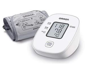 OMRON X2 Basic Tensiómetro de Brazo digital, medidor de tensión arterial y pulso preciso, aparato de tensión arterial validado clínicamente