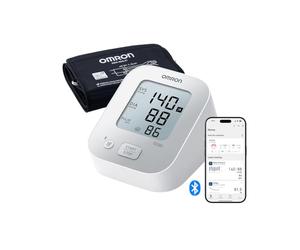 OMRON X2+ Connect - Tensiómetro de brazo - Indicador de hipertensión y detección de latido irregular - Conexión Bluetooth - Memoria de hasta 30 lecturas - Validado clínicamente-Garantía 5 años-22-42cm