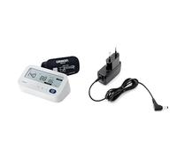 OMRON X3 Comfort AFib, Misuratore di Pressione da Braccio, Facile da Usare, Rilevamento Fibrillazione Atriale + OMRON HHP-CM01 Adattatore di Rete Universale