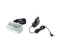 OMRON X4 Connect AFib, Misuratore di Pressione da Braccio, Monitoraggio Ipertensione, Rilevamento Fibrillazione Atriale + OMRON HHP-CM01 Adattatore di Rete Universale