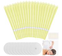 Omsscun 20 Velas para Los Oídos, Conos Cera Oidos con 10 Discos Protectores, Velas para Oídos, Velas para Limpiar Los Oidos, Velas Oidos Cera para Eliminar la Cera de Oreja, Relajación y Limpieza