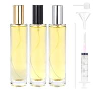 Omsscun 3 Piezas Atomizador Perfume Recargable, Botella de Perfume 50ml, Decants Perfumes, Frasco Perfume Recargable, Bote Colonia Recargable, Perfumador Recargable para la Aviación, Viajar