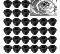Omsscun 30 Piezas Gomas de Goma para Soporte de ollas Dometic Smev y Thetford con Patas de Goma de 5 mm con Patas de Goma oxidada para caravanas, Accesorios para Cocina de autocaravanas
