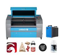 OMTech 70W Máquina de Grabado de Láser CO2 750x400mm con Enfoque Automático, Panel de Control Digital, Asistencia de Aire Grabador Láser para Madera(with Lightburn&Refrigeratore d'acqua)