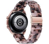 Omter Correa de resina para reloj de liberación rápida de 22 mm, 20 mm, 18 mm, correas Wacth para mujeres y hombres compatibles con Samsung Galaxy Watch/Huawei Watch/Amazfit Stratos/Garmin Watch/Asus Zenwatch 2 (20 mm, tortuga marfil)