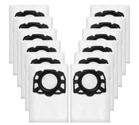 Omtofo 12 unidades de bolsas de aspiradora KFI 487 para Kärcher WD4 WD5 WD6 WD5P WD6P MV4 MV5 MV6 Bolsas de tela no tejida Bolsas de polvo para 2.863-006.0 Aspiradoras húmedas y secas