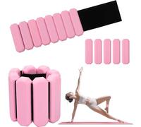 Omtofo 2lb 1 Par Pesas Ajustables para muñeca, Pesas para Tobillo, para Ejercicio, Caminar, Correr, Yoga, aeróbicos, Pilates, Pulsera para soportar Peso, Pulsera de Fitness(Negro)