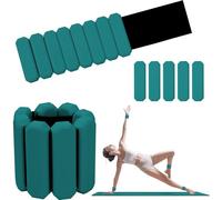 Omtofo 2lb 1 Par Pesas Ajustables Para Muñeca, Pesas Para Tobillos, Tobilleras Gimnasio Pesas Tobillos Para Mujeres Y Hombres, Pesas Muñecas Para Yoga, Pilates, Danza, Correr, Nadar(Verde)