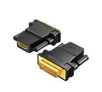 OMTUWORZ Adaptador Dvi a hdmi for Pantalla de Monitor, Cable de conexión HD, Tarjeta gráfica de Ordenador, convertidor de Interfaz Externa, 1 Uds.(DVI Male to HDMI Female)