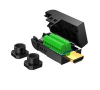 OMTUWORZ Conector HDMI sin Soldadura Cable de Alta definición Puerto de conexión de aleación Enchufe Macho convertidor Adaptador de Acoplamiento 4k(Version 2.0 4k 80741)