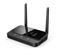 OMTUWORZ Transmisor y Receptor Bluetooth 5,0, Altavoz Auxiliar de Fibra óptica, Amplificador de Potencia Antiguo, transmisión inalámbrica de TV a Auriculares